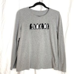 Liz Claiborne penguin shirt - women’s Lg